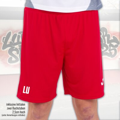 Trainingshose kurz • Nobel • LSC • Rot • Ohne Taschen