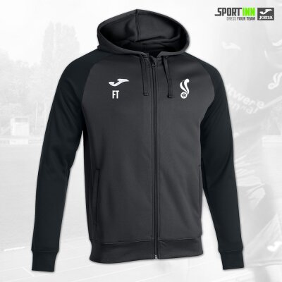 Kapuzenjacke • Academy  IV • VfR Frankenthal • Schwarz/Grau • Langarm