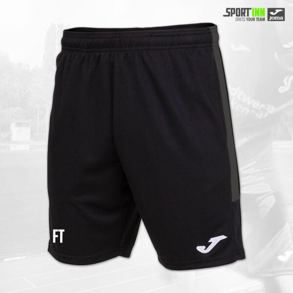 Hose kurz • Eco Championship • VfR Frankenthal • Schwarz/Grau • mit Taschen