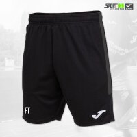 Hose kurz • Eco Championship • VfR Frankenthal • Schwarz/Grau • mit Taschen