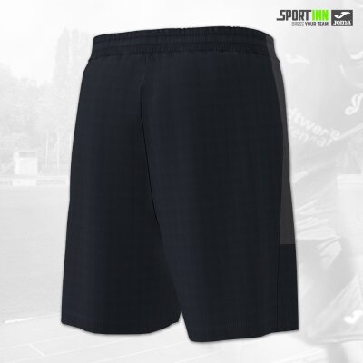 Hose kurz • Eco Championship • VfR Frankenthal • Schwarz/Grau • mit Taschen