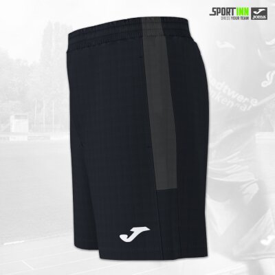Hose kurz • Eco Championship • VfR Frankenthal • Schwarz/Grau • mit Taschen