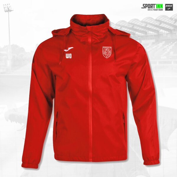 Regenjacke • Trivor • Wormatia • Rot • mit Kapuze