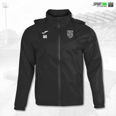 Regenjacke • Trivor • Wormatia • Schwarz • mit Kapuze