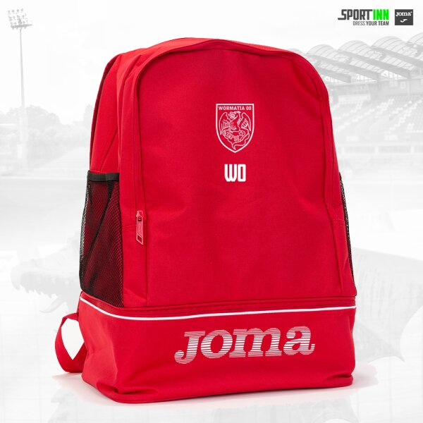 Rucksack • Training • Wormatia • Rot • mit Schuhfach und Netzen