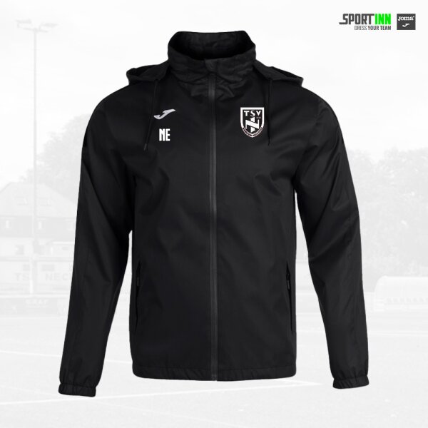 Regenjacke • Trivor • TSV Neckarau • Schwarz • mit Kapuze