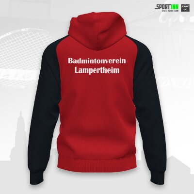 Kapuzenjacke • Academy IV • BV Lampertheim • Rot/Schwarz
