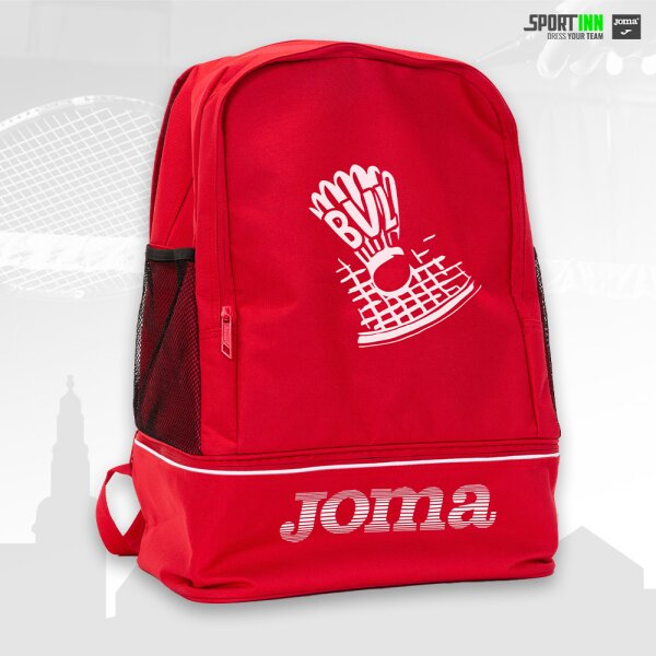Rucksack • Training • BV Lampertheim • Rot • mit Schuhfach und Netzen