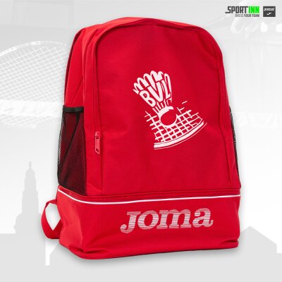 Rucksack • Training • BV Lampertheim • Rot • mit Schuhfach und Netzen