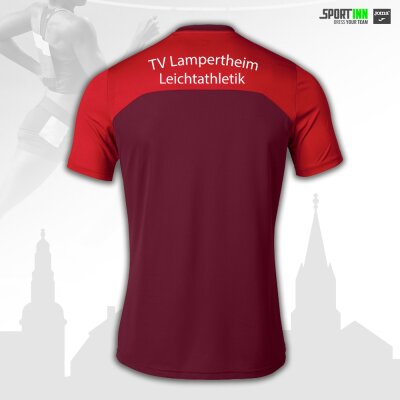 Laufshirt • Winner II • TVL Leichtathletik • Rot/Weinrot