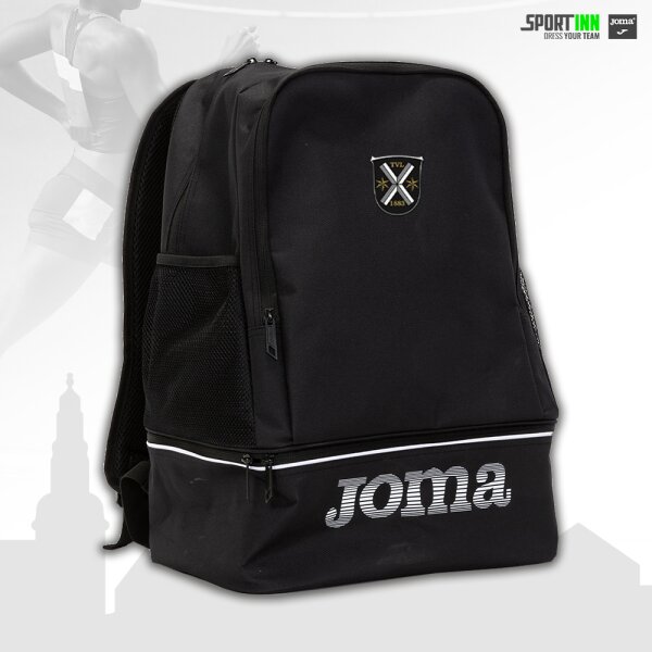 Rucksack • Training • TVL Leichtathletik • Schwarz • mit Schuhfach und Netzen