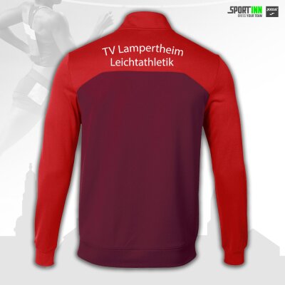 Trainingsjacke • Winner II • TVL Leichtathletik • Rot/Weinrot • Langarm