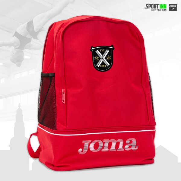 Rucksack • Training • TVL Turnen • Rot • mit Schuhfach und Netzen