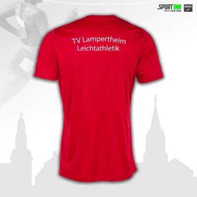 Trainings-Shirt • Combi (Damen) • TVL Leichtathletik • Rot • Kurzarm