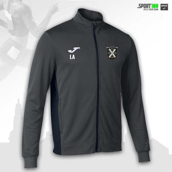 Jacke Trainerteam • Winner II • TVL Leichtathletik • Grau/Schwarz • Langarm