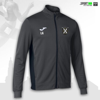 Jacke Trainerteam • Winner II • TVL Leichtathletik • Grau/Schwarz • Langarm