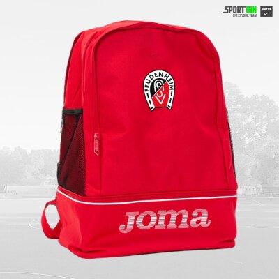 Rucksack • Training • ASVF Fussball • Rot • mit Schuhfach und Netzen