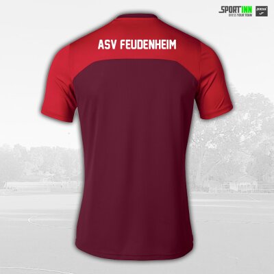 Trikot-Shirt • Winner II • ASVF Fussball • Rot/Weinrot • Kurzarm