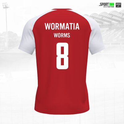 Trikot-Shirt Grundlagenbereich • Academy IV • Wormatia • Rot/Weiß • Kurzarm