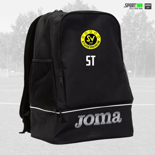 Rucksack • Training • SV Studernheim • Schwarz • mit Schuhfach und Netzen