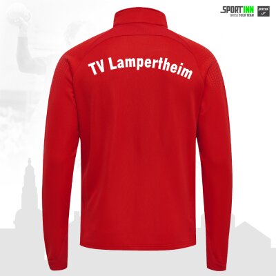 Trainingsanzug Jacke • TVL Handball • Rot • Hummel • hml lead poly zip