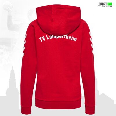 Zip Hoodie • TVL Handball • Rot • Hummel • hmlgo cotton zip hoodie