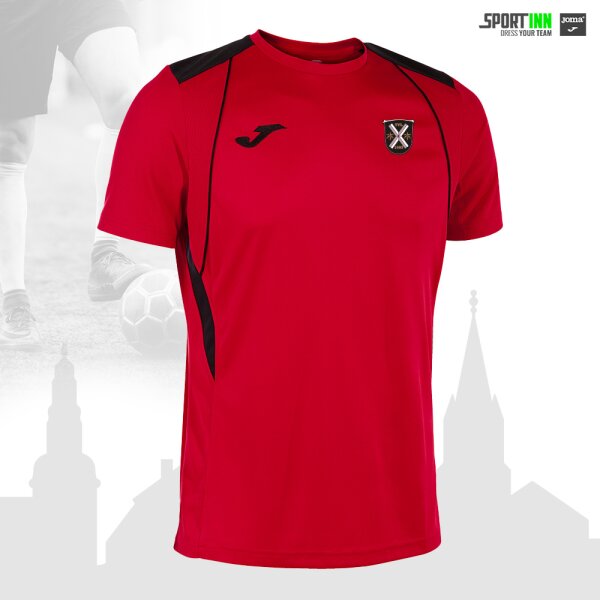 Ausgeh-Shirt • Championship VII • TVL Fussball • Rot/Schwarz • Kurzarm