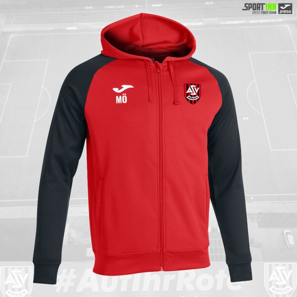 Kapuzenjacke • Academy IV • ASV Mörsch • Rot/Schwarz • Langarm