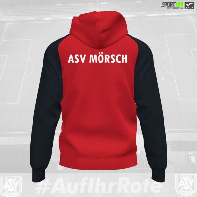 Kapuzenjacke • Academy IV • ASV Mörsch • Rot/Schwarz • Langarm