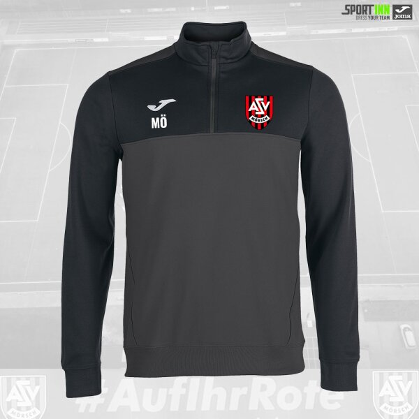 1/4 Zip Sweater • Winner • ASV Mörsch • Grau/Schwarz