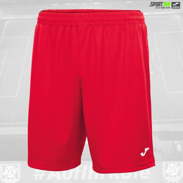 Trainingshose kurz • Nobel • ASV Mörsch • Rot • Ohne Taschen