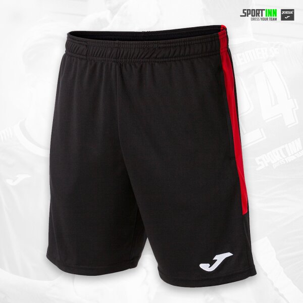 Hose kurz mit Taschen • Eco Championship • Gernsheimer SC • Schwarz/Rot