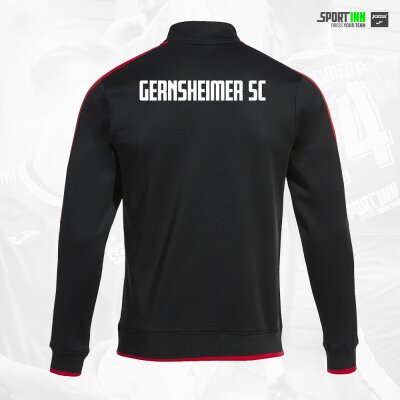 Sweatshirt 1/4-Zip • Olimpiada • Gernsheimer SC • Schwarz/Rot • Langarm
