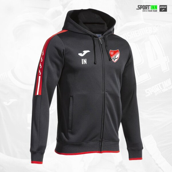 Kapuzenjacke • Olimpiada • Gernsheimer SC • Schwarz/Rot • Langarm