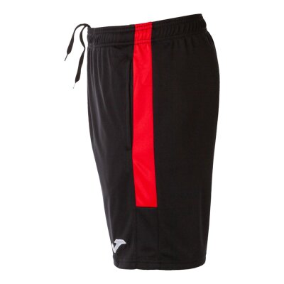 Hose kurz • Joma • Eco Championship • Schwarz/Rot • mit Taschen
