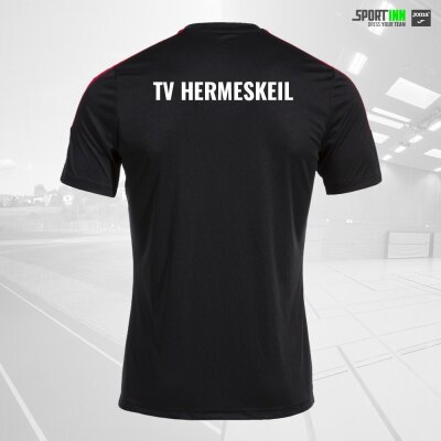 Shirt • Olimpiada • TV Hermeskeil • Schwarz/Rot • Kurzarm