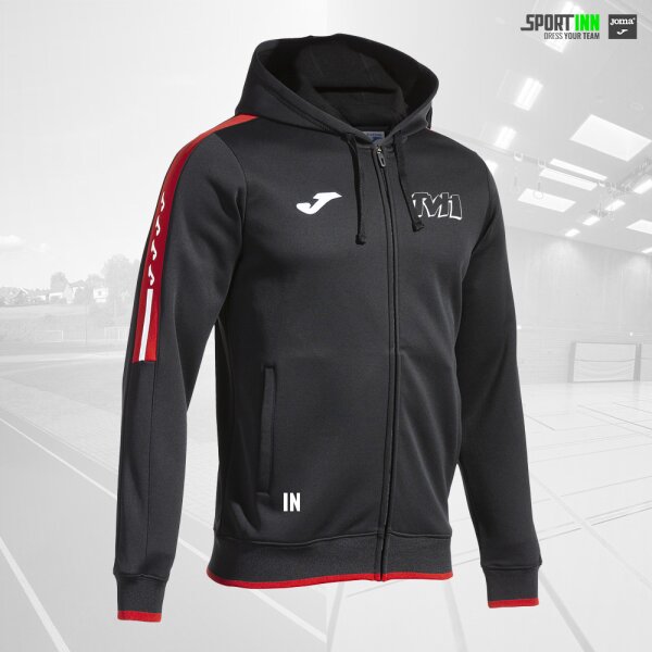 Kapuzenjacke • Olimpiada • TV Hermeskeil • Schwarz/Rot • Langarm