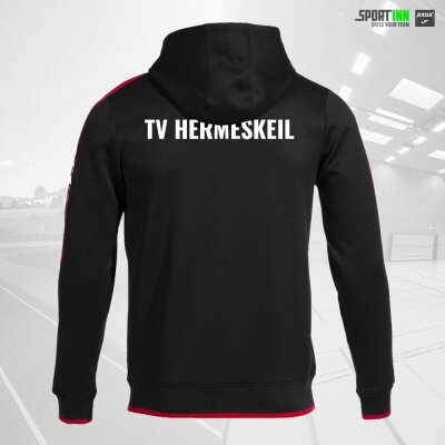 Kapuzenjacke • Olimpiada • TV Hermeskeil • Schwarz/Rot • Langarm