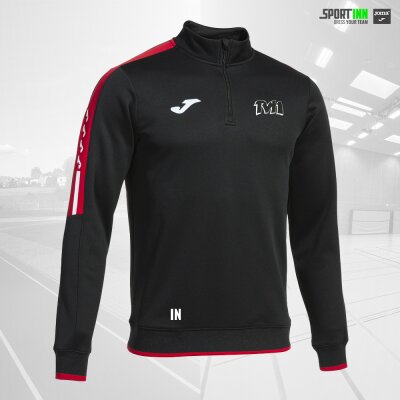 Sweatshirt 1/4-Zip • Olimpiada • TV Hermeskeil • Schwarz/Rot • Langarm