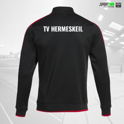 Sweatshirt 1/4-Zip • Olimpiada • TV Hermeskeil • Schwarz/Rot • Langarm