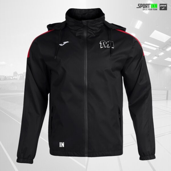 Regenjacke • Trivor • TV Hermeskeil • Schwarz/Rot • mit Kapuze
