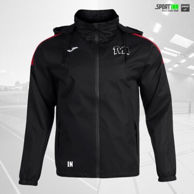Regenjacke • Trivor • TV Hermeskeil • Schwarz/Rot • mit Kapuze