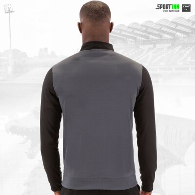 Sweatshirt 1/4 Zip • Winner • Wormatia • Grau/Schwarz