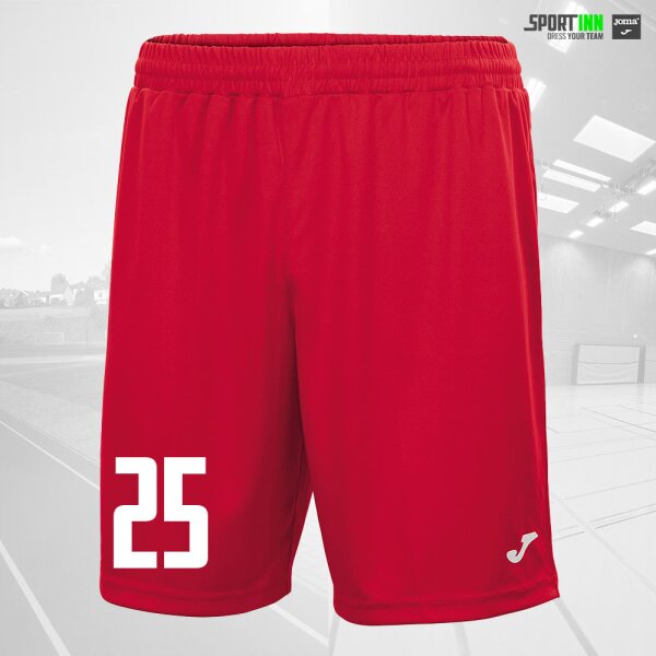 Hose kurz • Nobel • TVH Handball • Rot • Ohne Taschen