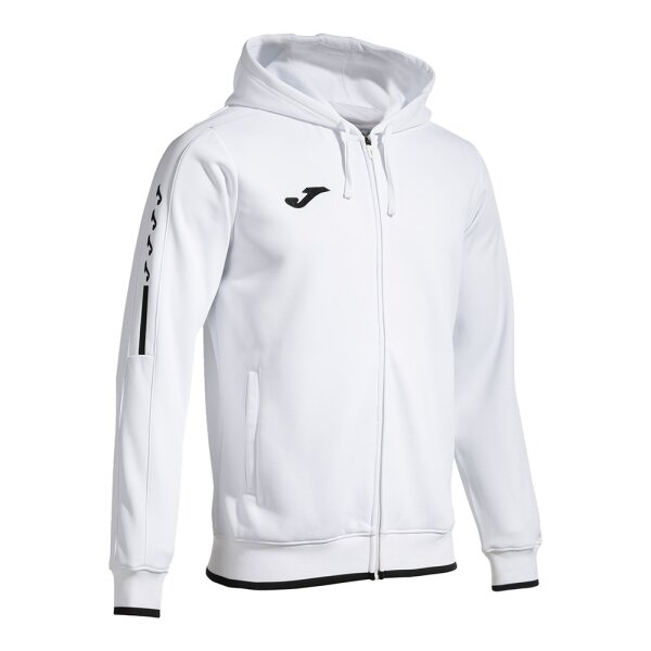 Kapuzenjacke • Joma • Olimpiada • Weiß/Schwarz
