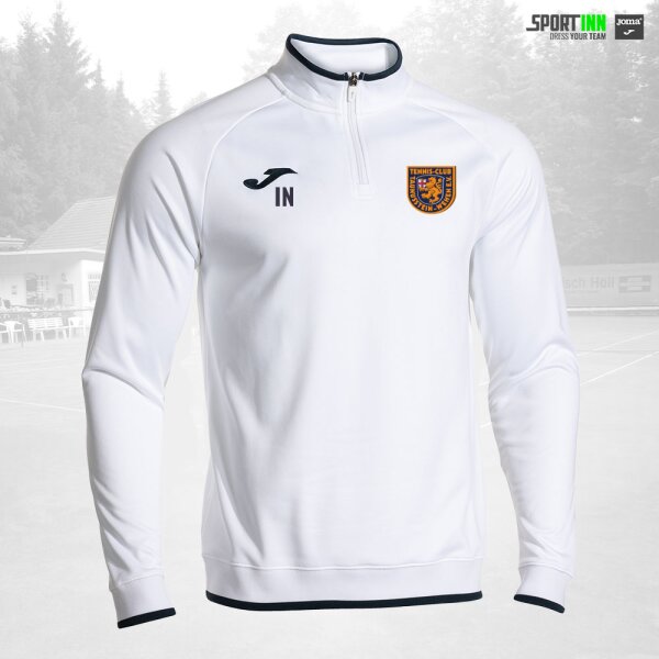 Sweatshirt 1/4-Zip • Combi Premium • TC Wehen • Weiß/Dunkelblau