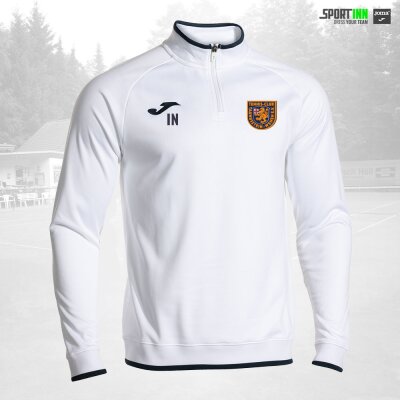 Sweatshirt 1/4-Zip • Combi Premium • TC Wehen • Weiß/Dunkelblau