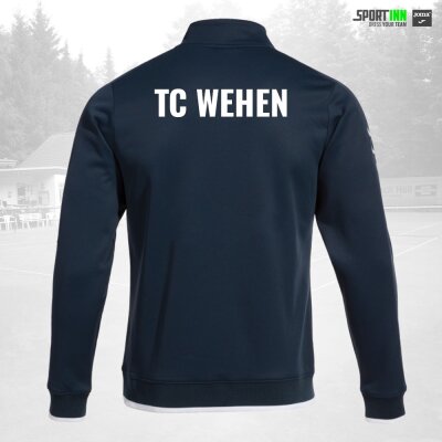 Sweatshirt 1/4-Zip • Combi Premium • TC Wehen • Dunkelblau/Weiß