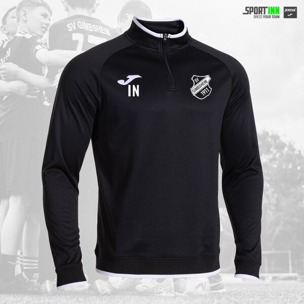 Sweatshirt 1/4-Zip • Combi Premium • SV Gimbsheim • Schwarz/Weiß