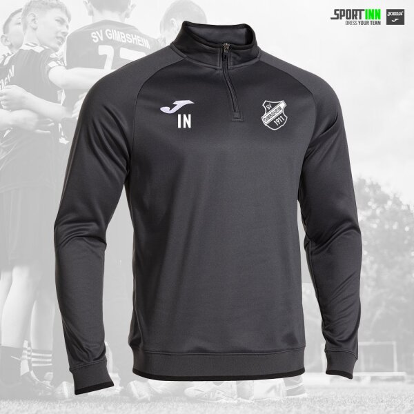 Sweatshirt 1/4-Zip • Combi Premium • SV Gimbsheim • Grau/Schwarz